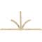 Ekena Millwork Redmond Rough Sawn Timber Gable Bracket, Douglas Fir, 108"W x 72"H x 2"D x 4"F, 16/12 Pitch GBW108X72X0204RED00RDF - alternate 4